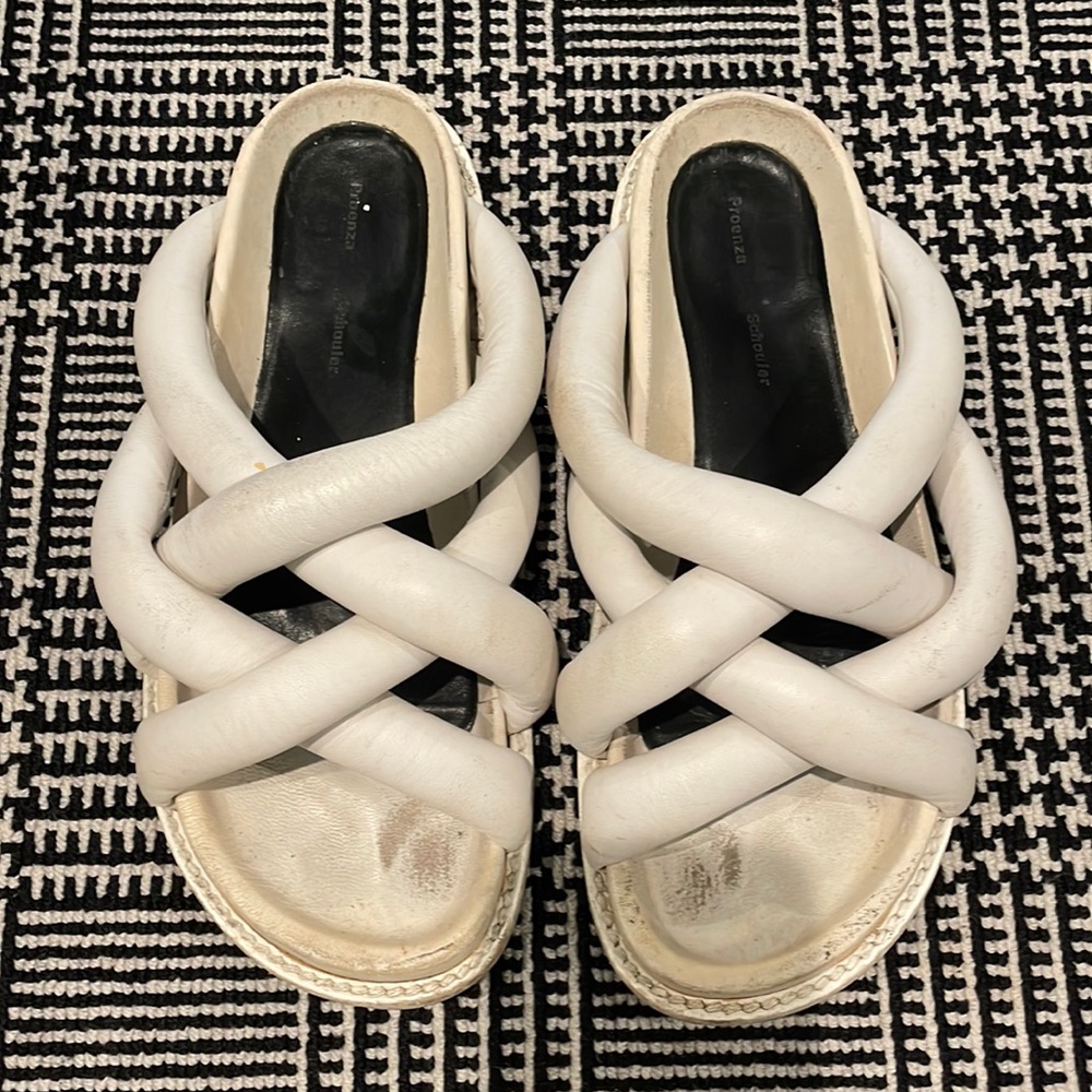 Proenza schouler white sandal size 10